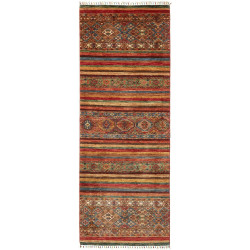 Rug Samarkand Pakistan 90x249 Terracotta Red De