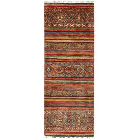 Rug Samarkand Pakistan 90x249 Terracotta Red De