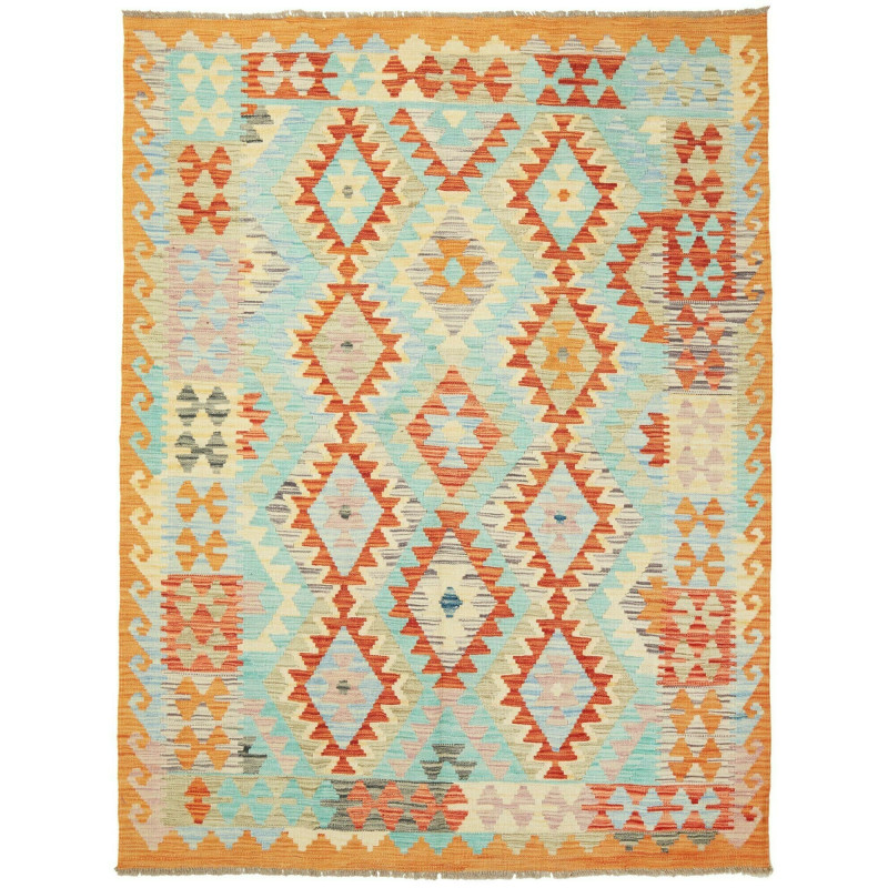 Kilim 147x195 Cm Kilim Afghanistan, Hand-carded Wool (warp: