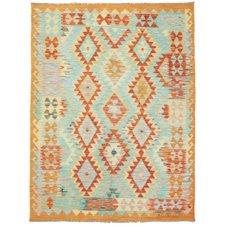 Kilim 147x195 Cm Kilim Afghanistan, Hand-carded Wool (warp: