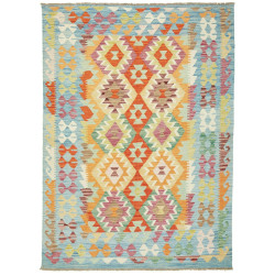 Kilim 147x206 Cm Kilim Afghanistan Hand-carded Wool (warp: