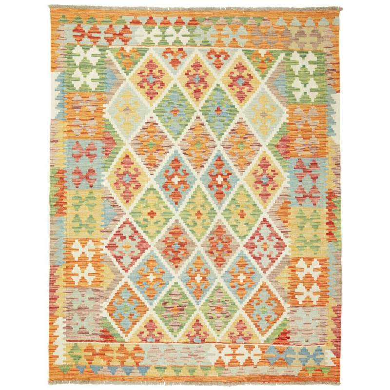 Kilim 147x192 Cm Kilim Afghanistan. Hand-carded Wool (warp: