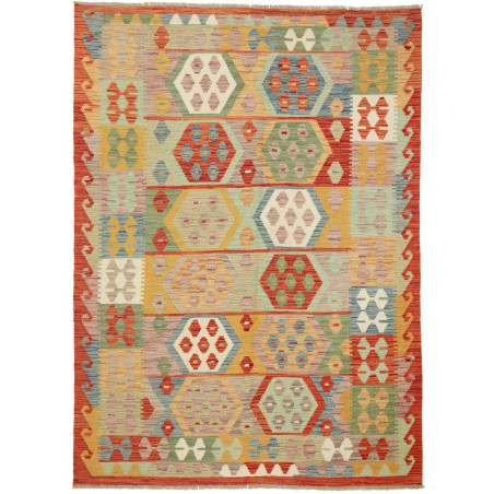 Kilim 148x201 Cm Kilim, Afghanistan, Hand-carded Wool (warp: