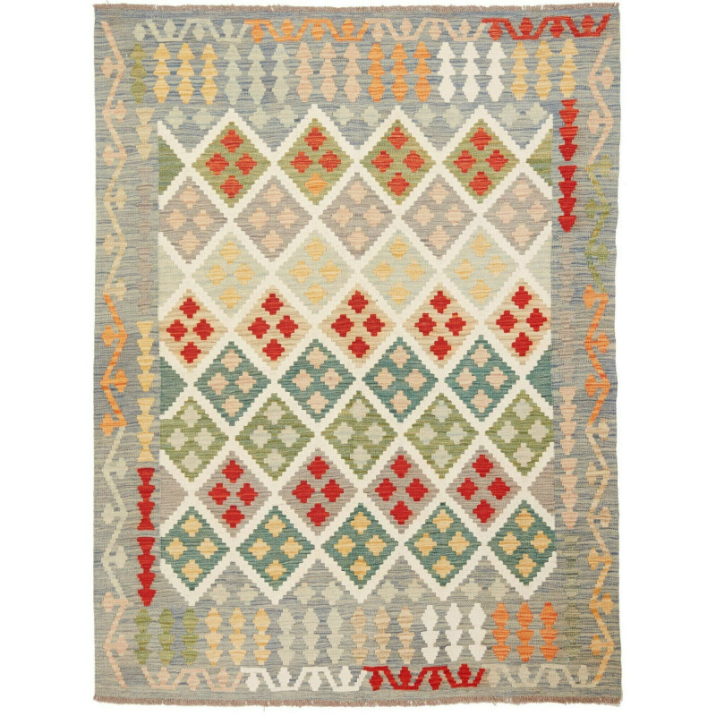 Kilim 150x200 Cm Kilim, Afghanistan, Hand-carded Wool (warp: