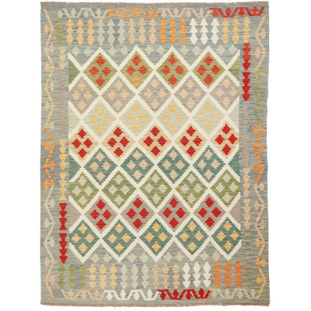 Kilim 150x200 Cm Kilim, Afghanistan, Hand-carded Wool (warp: