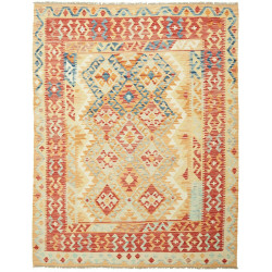 Kilim 156x198 Cm Kilim, Afghanistan, Hand-carded Wool (warp:
