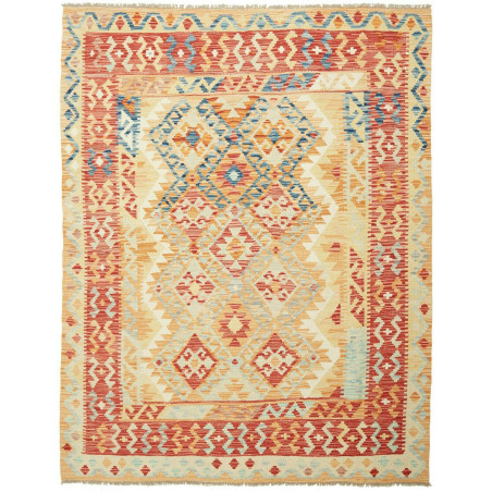 Kilim 156x198 Cm Kilim, Afghanistan, Hand-carded Wool (warp: