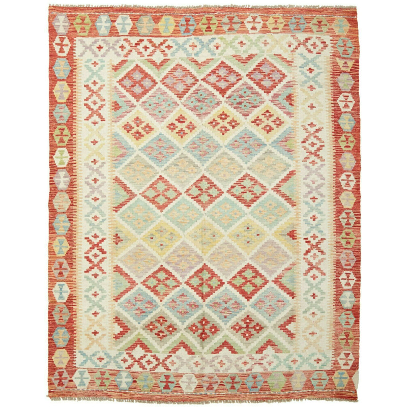 Kilim 157x195 Cm Afghan Kilim. Hand-carded Wool (cotton