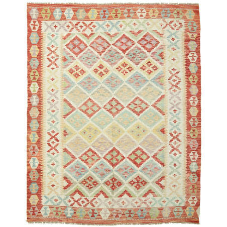 Kilim 157x195 Cm Afghan Kilim. Hand-carded Wool (cotton