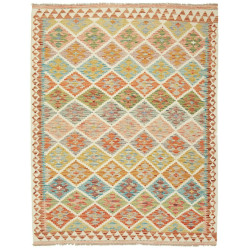 Kilim 153x199 Cm Kilim, Afghanistan, Hand-carded Wool (warp: