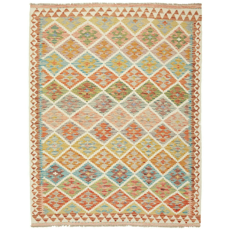 Kilim 153x199 Cm Kilim, Afghanistan, Hand-carded Wool (warp: