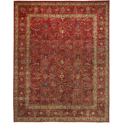 Rug Aryana Fine Pakistan 277x356 Deep Red Golde