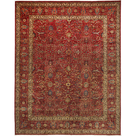 Rug Aryana Fine Pakistan 277x356 Deep Red Golde