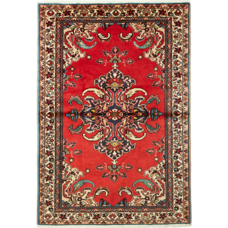 106x152 Cm Persian Rug, Hand-knotted, Central Medallion,