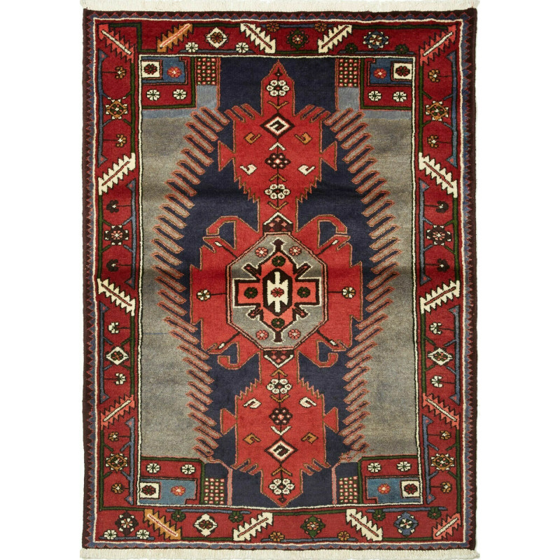 108x150 Cm Tribal Medallion Rug, Caucasian, Wool (warp: