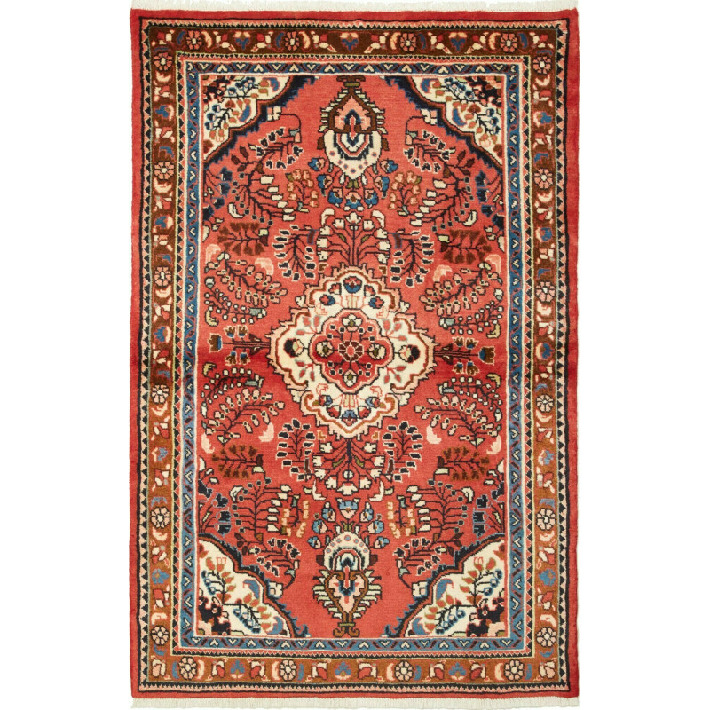 105x158 Cm Hand-knotted Persian Rug, Wool On Cotton,