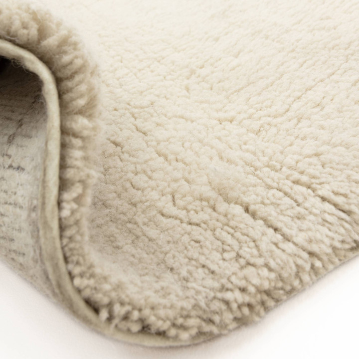 Rug Azera Berber geometric cream and taupe 160x2