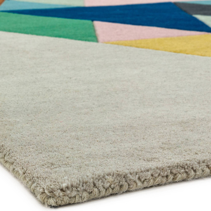 Tappeto Reef geometrico beige e giallo 160x230 c
