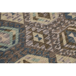 Hand Made Rug Kilim Afghanistan 109x144 Brown L