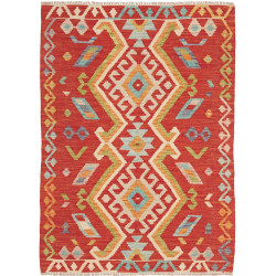 Hand Made Rug Kilim Afghanistan 103x142 Red Mul