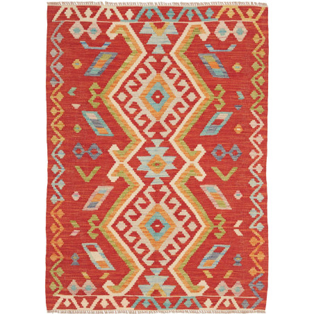 Hand Made Rug Kilim Afghanistan 103x142 Red Mul