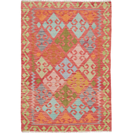 Hand Made Rug Kilim Afghanistan 101x144 Red Mul