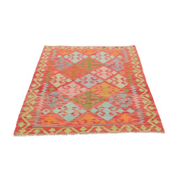 Hand Made Rug Kilim Afghanistan 101x144 Red Mul