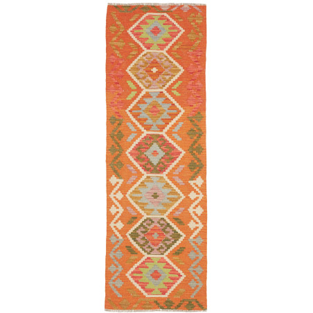 Hand Made Rug Kilim Afghanistan 62x195 Orange M