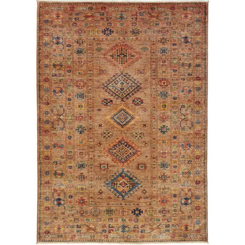 Kazak Fine 149x211 Cm Kazak Fine, Pakistan, Hand-carded Wool