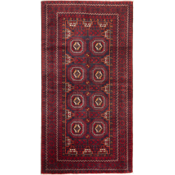 Baluch 107x202 Cm Baluch, Persia, Hand-carded Wool (warp: