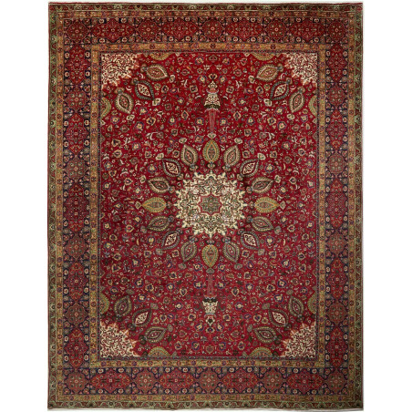 Tabriz 302x390 Cm Tabriz, Persia, Hand-carded Wool (warp: