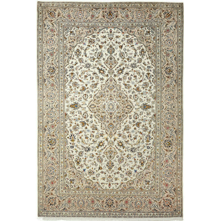 Kashan 195x293 Cm Kashan Persia Hand-carded Wool Cotton