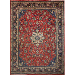 Sarough 277x380 Cm Sarough Persia Hand-carded Wool
