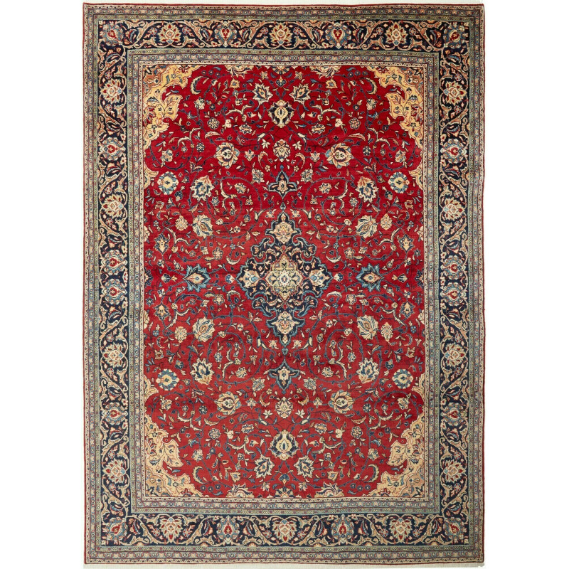 Sarough 250x350 Cm Sarough Persia Hand-carded Wool Cotton