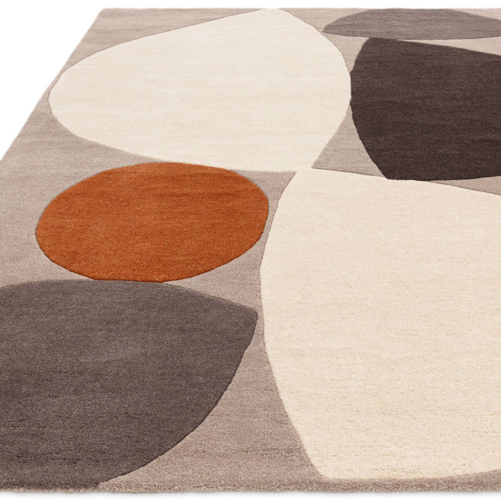 Tappeto Reef astratto grigio e beige 200x290 cm