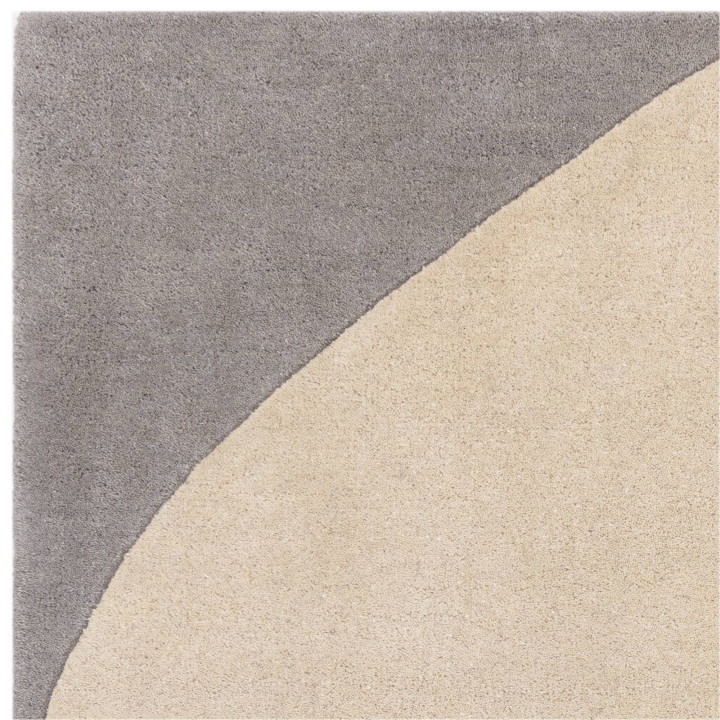 Rug Reef abstract grey beige olive green dark bl