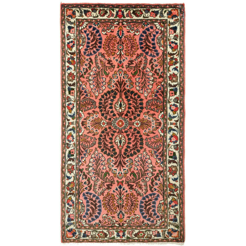 70x137 Cm Floral Rug, Persia, Wool (warp: Cotton), 250,000