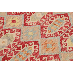 Hand Made Rug Kilim Afghanistan 133x182 Red Bei