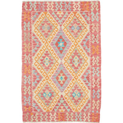 Hand Made Rug Kilim Afghanistan 98x146 Red Mult