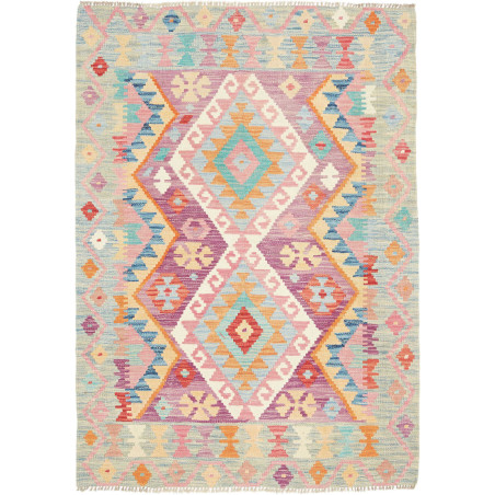 Hand Made Rug Kilim Afghanistan 97x134 Light Bl
