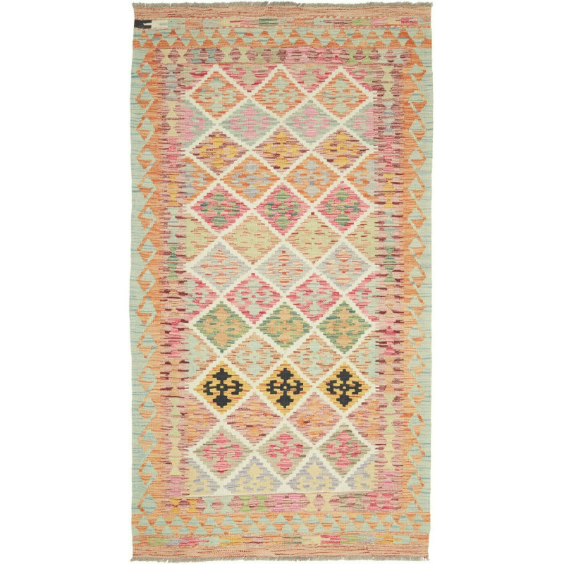 Kilim 107x199 Cm Kilim Afghanistan Hand-carded Wool Cotton