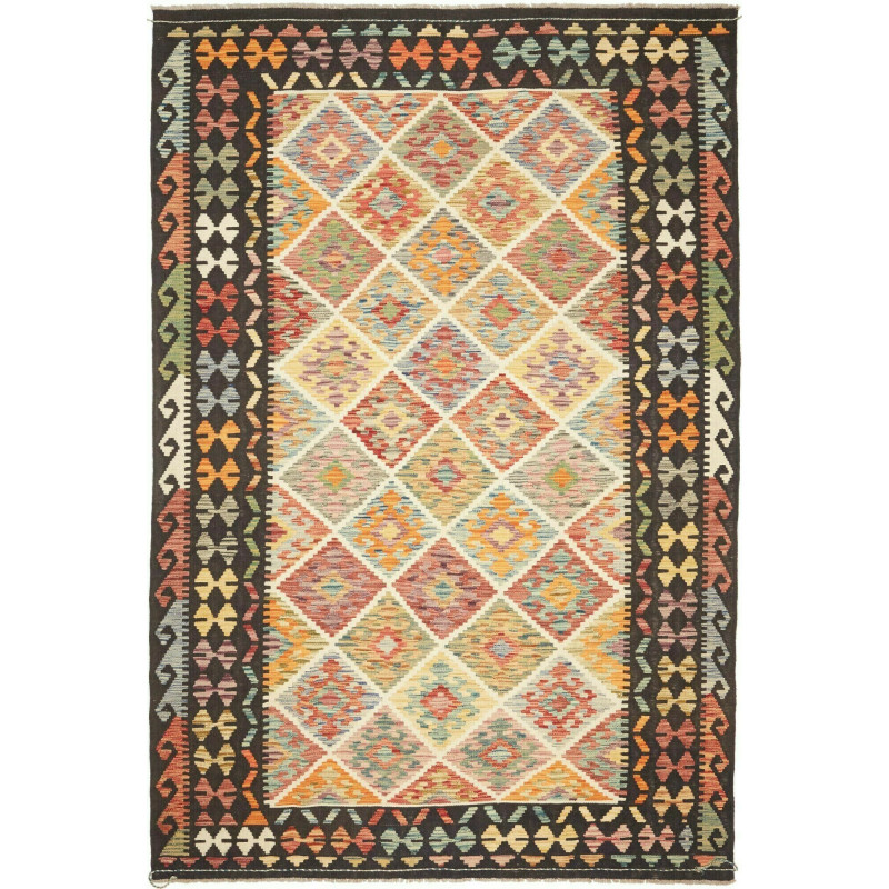 Kilim 196x297 Cm Kilim Afghanistan. Material: Hand-carded