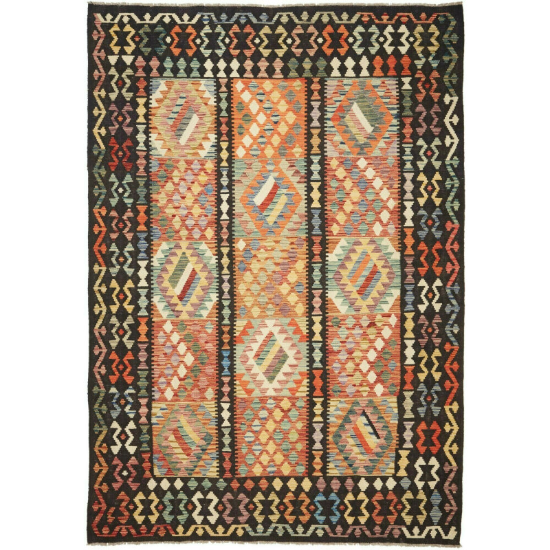 Kilim 203x297 Cm Kilim Afghanistan Hand-carded Wool