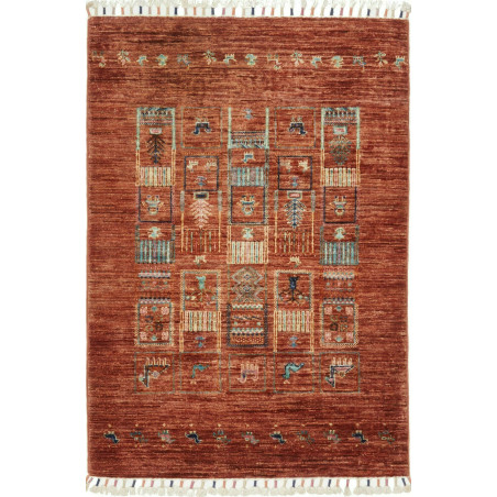 Siva 80x118 Cm Siva, Pakistan, Hand-carded Wool,