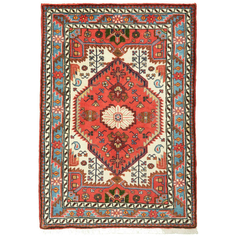86x125 Cm Tribal Rug, Caucasian, Wool On Wool, 150,000
