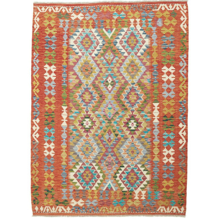 Kilim 153x208 Cm Afghan Kilim, Hand-carded Wool, Cotton