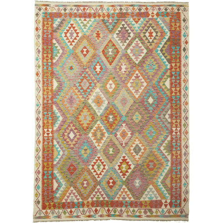 Kilim 204x290 Cm Kilim Afghanistan Hand-carded Wool Cotton