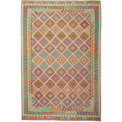 Kilim 200x298 Cm Kilim, Afghanistan, Hand-carded Wool (warp: