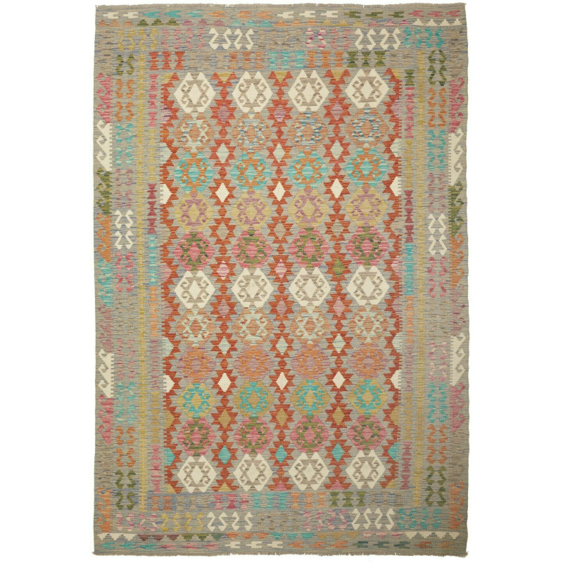 Kilim 203x295 Cm Kilim, Afghanistan, Hand-carded Wool (warp: