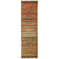 Rug Samarkand Pakistan 82x282 Brown Terracotta